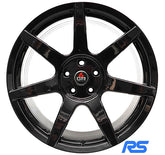 Type 'SEVEN' Wheels Set of 4 (Gloss Black) 19x9.5" for Focus RS | #6GR-SEVEN1995510642GB633 | Project 6GR